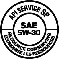 API SERVICE SP - SAE 5W-30 - RESOURCE CONSERVING / ÉCONOMISE LES RESSOURCES