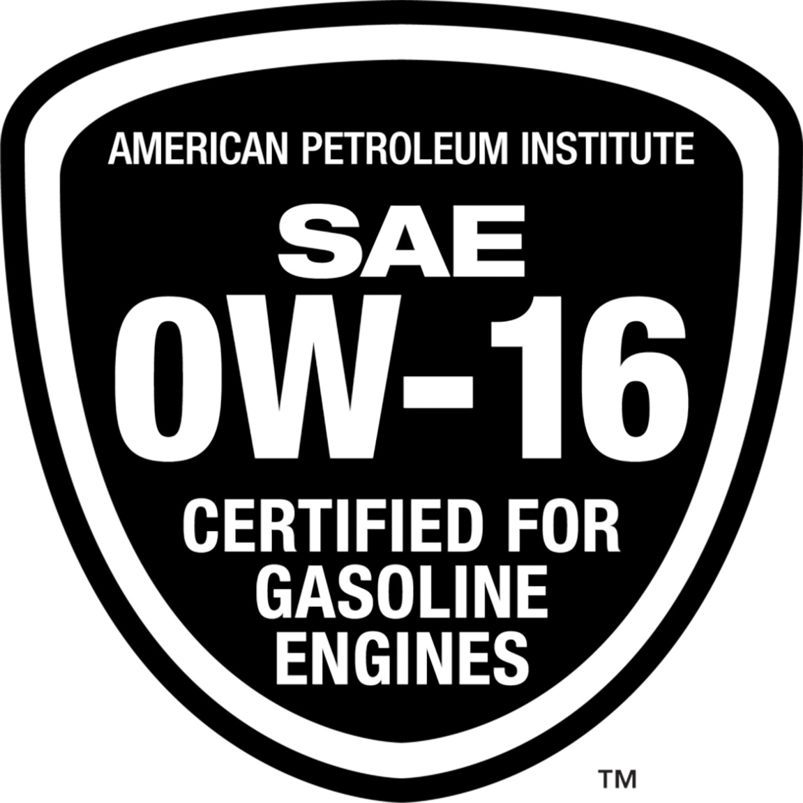 AMERICAN PETROLEUM INSTITUTE - SAE 0W-16 - CERTIFIED FOR GASOLINE ENGINES